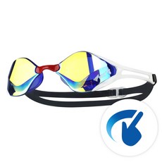 뷰 블레이드F 제로 스와이프 노패킹 미러 수경 V128SAM 수경/물안경, 1개, V128SAM CBLOR