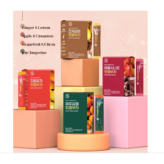 힐스랩 제주감귤 핫콤부차 핫콤부 겨울음료 19칼로리 발효 탄산 레몬 과일 맛 상큼 톡톡, 5g, 15개입, 1개