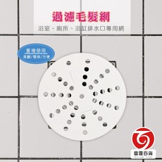 雷霆百貨 2片入 H057 防毛髮阻塞 排水孔毛髮濾紙