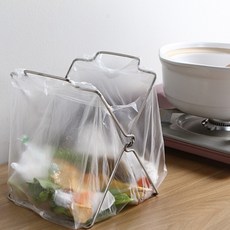 스텐 쓰레기봉투 걸이 싱크대 접이식 거치대, 본상품