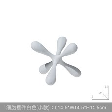 簡約居家裝飾擺件 空間軟裝飾品, 小款白色細胞擺件
