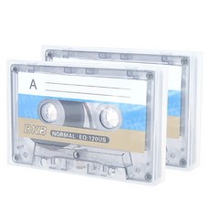 2Pcs 60분 표준 카세트 빈 테이프 플레이어 음성 음악 녹음용 자기 오디오 테이프 녹음 MP3, A