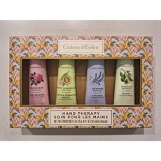 Crabtree&Evelyn瑰柏翠護手霜禮盒，多款經典香氛，深層滋潤乾燥，改善手部粗糙，精美禮盒包裝, 1個, (F)玫瑰水/薰衣草/甜杏仁/酪梨