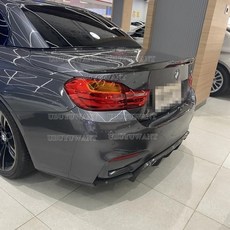 M4 스타일 탄소 섬유 후면 지붕 트렁크 립 윙 BMW F33 컨버터블 시리즈 420i, 한개옵션1, 02 Carbon fiber pattern