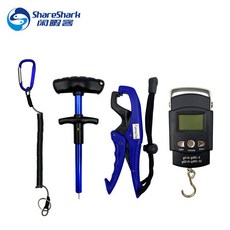 ShareShark 便攜式T型取鉤器 釣魚鉗 稱重器 鋼絲繩 漁具, 組合套裝, 1個