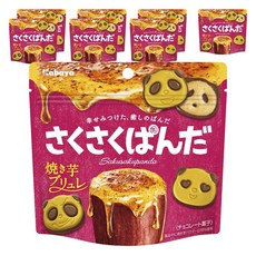 Kabaya 卡巴 熊貓巧克力餅乾 紅薯烤布蕾口味, 38g, 8包