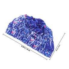 여성용 수영 모자 긴 머리 편안한 주름 디자인 세련된 패턴 브레이드 드레드락에 적합한 대형