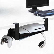 PS5 책상 거치대 테이블 하단 플레이스테이션5 콘솔 알로이 가로 거치 (나사형), 01. 알로이 가로 거치 (나사형)