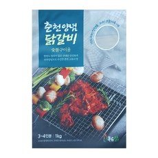 [춘천닭갈비] 구이용 양념 닭갈비 1kg x 1 (춘천직송), 1개