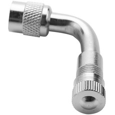 90도 앵글 자동차 오토바이 자전거 타이어 밸브 튜브 확장 어댑터, 은