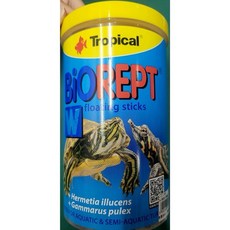 Tropical Biorept W 浮水飼料條，水生及半水生龜專用飼料, 1個, 250ml