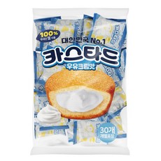 롯데 카스타드 대용량 우유크림 카스테라 빵 30개(개별포장)