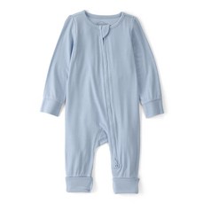 Carter's 유니 베이비 Purelysoft 슬립 앤 플레이 파자마 부활절 토끼 6개월 182333, 솔리드 라이트 블루