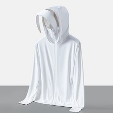 DFMEI 情侶冰絲防曬衣女戶外大帽檐防紫外線防曬服男冰爽跑步外套, 4XL