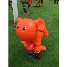 놀이터 스프링 목마 공원 동물 흔들말 시소 야외 흔들의자, 1개, 호랑이