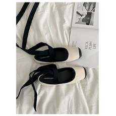 레이런 발목슬링 발레리나 토슈즈ST 플랫슈즈 스트랩 끈
