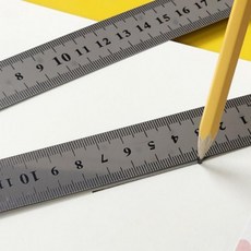 스틸 스테인레스 스틸자 쇠자 철자 반영구 직자 제도 50cm, 1개