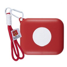 Eraecho 여행용 물티슈 디스펜서 휴대용 및 리필 가능한 티슈 케이스 포켓 박스 자동차 가방용 방수 아기 용기 (블루 옐로우 뚜껑) 149346, 레드 및 화이트 뚜껑