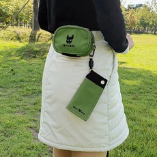 골프 폴 멀티 파우치 파우치백 힙색 허리가방 초소형 거리측정기 케이스 벨트형 볼주머니, 폴 멀티 파우치 카키, 1개