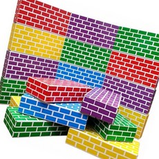 나우에듀 컬러 종이벽돌 50pcs-개 (1개입)