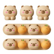 XVYLFZNP 귀여운 카피바라 케이블 오거나이저 USB 클립 사랑스러운 동물 충전 코드 홀더 와이어 관리 사무실 책상 작업대 침실 침대 옆 나이트 스탠드 5개 314264 9, XVYLFZNP 귀여운 카피바라 케이블 오거나이저 US