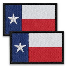 Bluyellow 2팩 텍사스 국기 해골 패치 자수 전술 사기 후크 및 루프 밀리터리 조끼 백팩 개 하네스 모자 장비 5.1x7.6cm(2x3인치), Bluyellow 2팩 텍사스 국기 해골 패치 자수 전