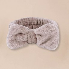 귀엽고 깜찍하고 부드러운 세안 손목 헤어밴드 세트, 02.블랙