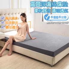 高回彈海綿床墊 柔軟舒適 循環透氣