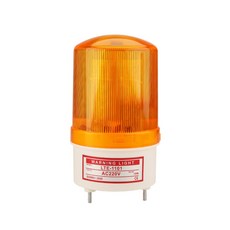 새로운 LED 스트로브 알람 램프 라이트 사이렌 12V 24V 110V 220V 회전 경고등 강력한 자기 베이스 설치 1101, yellow