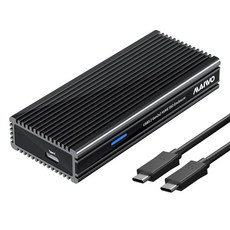 MAIWO M.2 NVMe SSD 인클로저 20Gbps USB3.2 GEN2x2 NVMe to USB 어댑터 리더 지원 Thunderbolt3/4 USB4/3.2/3.1/3., MAIWO 20Gbps M.2 NVMe SSD 인클로저, 1개