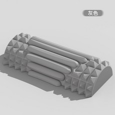 美背腰枕 支撐舒緩 腰靠 腰枕 美背枕 腰椎枕 頸椎枕 泡沫軸 辦公室久坐 記憶棉支撐 人體工學設計, 灰色, 1個