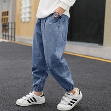 BabyBear 兒童牛仔褲 韓版休閒長褲 中大童褲子