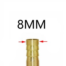 황동 6/8/1/8mm 호스 튜브 커넥터 1/4 "1/2" 3/8 "3/4" 수나사 구리 커넥터 정원 1, 8mm, 1I8 inch, 1개