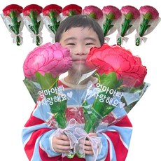 히얼투파티 어버이날 스승의날 카네이션 풍선 조화 꽃풍선, 1세트, 2. 카네이션 한송이_엄마아빠