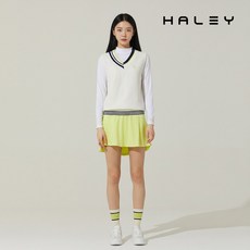 헤일리골프 여성 V넥 배색 베스트 조끼 HSATT1005