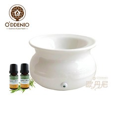 歐丹尼 插電式恆溫陶瓷擴香石 含10ml純精油2瓶 台灣製主機保固一年, 白色單機+10ml純精油2瓶, 深盤