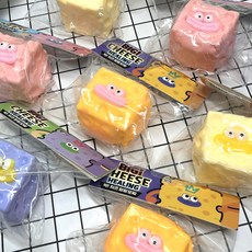 6000 빅 치즈 힐링 모찌 말랑이 스퀴시 스트레스완화 조카선물, 랜덤