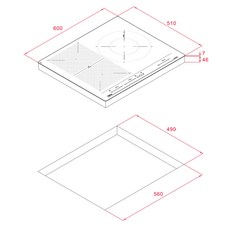 【TEKA 原廠貨】德國 TEKA IZF 65320 MSP 自由橋接 三口IH感應爐 火力段數9段 P 高雄IH爐, 1個, 基本安裝