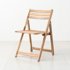 마켓비 TANG 아카시아 원목 접이식 의자, 내추럴, 1개