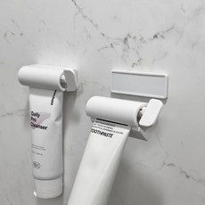 릴리홈 프리미엄 ABS 탈부착 치약 디스펜서 치약짜개, 1개, 화이트