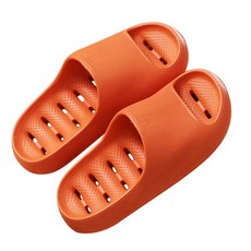 로모주 소프트 욕실화 물빠짐 미끄럼방지 화장실 슬리퍼, 오렌지, 1개