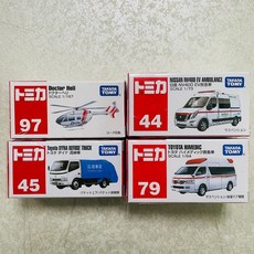 TOMICA 豐田 垃圾車 救護車 日產 NV400 救護車 救護直升機, 1個, #79 豐田救護車