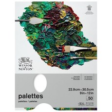 윈저앤뉴튼 종이파레트 패드 일회용 종이팔레트 50매 23x31cm [WI7002032], 1개