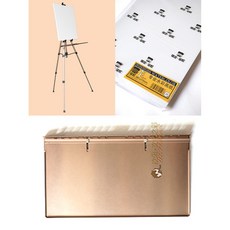 【汶采】鋁合金寫生畫架 圓管托盤 香檳色 寶虹木漿 水彩畫紙 8K, 詳見包裝