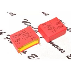 德國 WIMA FKP1 0.1uF 630V 5% 金屬膜電容 - 腳距:27.5mm, 1個