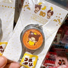 Monchhichi 夢奇奇 指甲剪 日本正版 鑰匙圈, 1個, 橘色