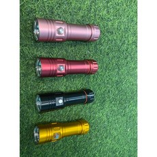 島嶼潛水 潛水手電筒 1200流明 高亮度潛水照明設備, 紅色,加26650電池及充電器