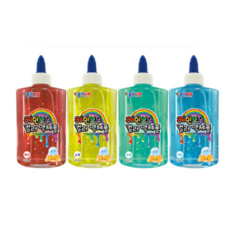 종이나라 대용량 착붙는 물풀, 레인보우-레드, 10개