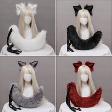 복실복실 여우귀 여우꼬리세트 - 코스튬 의상 코스프레 소품 구미호 폭스 방송룩 컨셉룩 파티 무대 촬영 연말 크리스마스