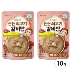 아이배냇 꼬마 국, 든든 쇠고기 갈비탕, 150g, 10개